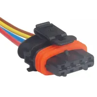 Conector Chicote 4 Vias do Sensor MAP KIA Bongo e Sensor Pressão Óleo MB/ IVECO/ VW