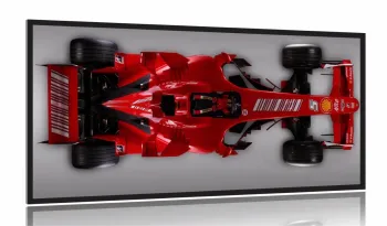 Quadro Decorativo Fórmula 1 Ferrari 130x60 Moldura 2x2