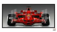 Quadro Decorativo Fórmula 1 Ferrari Carro 130x60 Moldura 2x2 - Foto 2