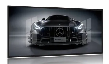 Quadro Decorativo Mercedes Carro 130x60 Moldura 2x2