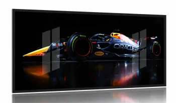 Quadro Decorativo Red Bull Fórmula 1 130x60 Moldura 2x2