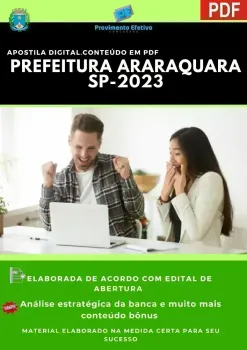 Apostila Prefeitura Araraquara SP Técnico em Edificações 2023
