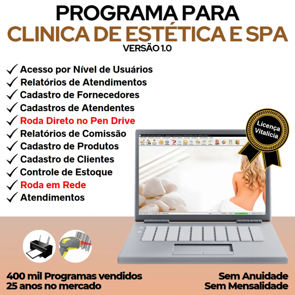 Programa Clinica de Estética e SPA com Produtos v1.0 - FPQsystem