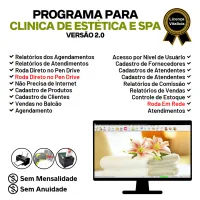 Programa Clinica de Estética e SPA com Agendamento e Vendas v2.0 - FPQsystem — imagem principal