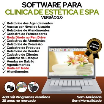 Software  Clinica de Estética e SPA com Agendamento e Vendas v2.0 - FPQsystem