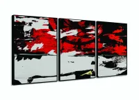 Quadro Decorativo Abstrato Arte Moderna 120x60 3 pçs - Foto 3