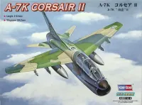 Miniatura Avião A-7 K Corsair II Kit Hobby Boss 1/72 Plastimodelismo