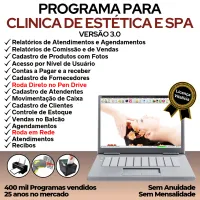 Programa Clínica de Estética e SPA, Agendamento, Vendas e Financeiro v3.0 - FPQsystem — imagem principal