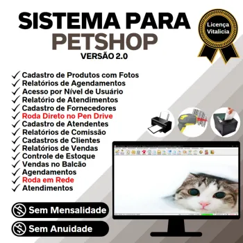 Sistema para PetShop com e Agendamento e Vendas v2.0 - FPQsystem