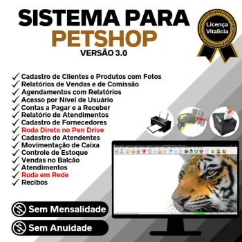 Sistema para Petshop e Agropecuária com Agendamento, Vendas e Financeiro v3.0 - FPQsystem