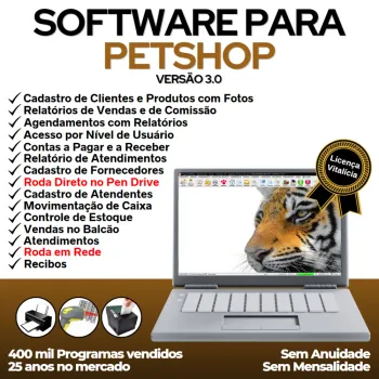 Software para Petshop e Agropecuária com Agendamento, Vendas e Financeiro v3.0 - FPQsystem