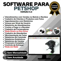 Software para Petshop e Agropecuária com Agendamento, Vendas e Financeiro v4.0 Plus - FPQsystem — imagem principal