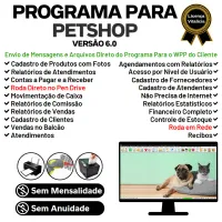 Programa para PetShop com Agendamento, Vendas e Financeiro v6.0 Plus + WhatsApp - FPQsystem — imagem principal