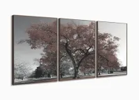 Quadro Decorativo 120x60 Sala Quarto Árvore Marrom com moldura filete - Foto 2