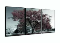 Quadro Decorativo 120x60 Sala Quarto Árvore Marrom com moldura filete - Foto 3