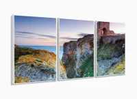 Quadro Decorativo Montanhas Paisagem 120x60 com moldura filete - Foto 4
