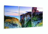 Quadro Decorativo Montanhas Paisagem 120x60 com moldura filete - Foto 5
