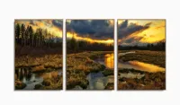 Quadro Decorativo Paisagens - Terra - Natureza - Tela Em Tecido com moldura filete - Foto 6