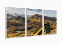 Quadro Decorativo Paisagens Canyon Mosaico Em Tecido120x60 mosaico com moldura filete - Foto 4