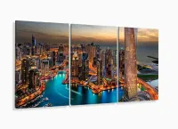 Quadro Decorativo Prédios Cidade Dubai ao Entardecer - Foto 5