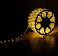 Mangueira Luminosa LED Redonda Rolo 100mts branca quente - Foto 6