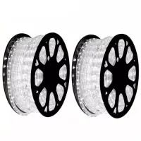 Mangueira Luminosa LED Redonda Rolo 100mts branca fria - Foto 7