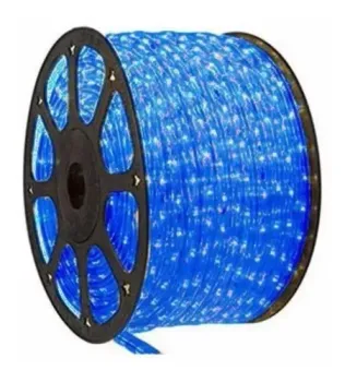 Mangueira Luminosa LED Redonda Rolo 100mts azul