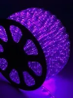 Mangueira Luminosa LED Redonda Rolo 100mts roxa - Foto 3