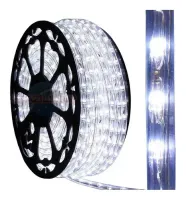 Mangueira Luminosa LED Redonda Rolo 100mts branca fria 10mm - Foto 5