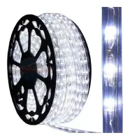 Mangueira Luminosa LED Redonda Rolo 100mts branca fria 12mm - Foto 5