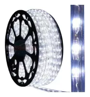 Mangueira Luminosa LED Redonda Rolo 100mts branca fria 13mm - Foto 5