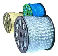 Mangueira Luminosa LED Redonda Rolo 100mts branca fria 13mm - Foto 6