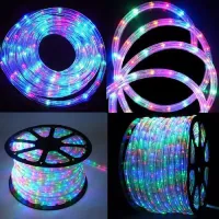 Mangueira Luminosa LED Redonda Rolo 100mts colorida RGB - Foto 2