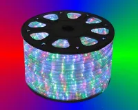 Mangueira Luminosa LED Redonda Rolo 100mts colorida RGB - Foto 3