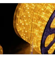 Mangueira Luminosa LED Redonda Rolo 100mts ambar laranja - Foto 2