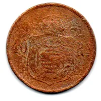 1873 - 40 Réis - Moeda Brasil Império - UTG - Foto 2