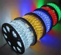 Mangueira Luminosa LED Redonda Rolo 100mts AZUL 10mm - Foto 8