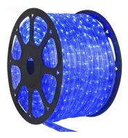 Mangueira Luminosa LED Redonda Rolo 100mts AZUL 11mm