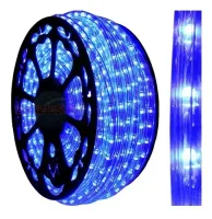 Mangueira Luminosa LED Redonda Rolo 100mts AZUL 11mm - Foto 2