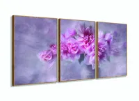 Quadro Mosaico Para Sala Hall Rosas Flores-rosa Romance Flor 120x60