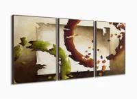 Quadro Decorativo judiciario Escritório 3 Peças 120x60 com moldura filete - Foto 2