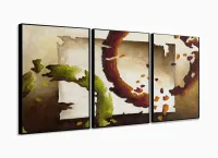 Quadro Decorativo judiciario Escritório 3 Peças 120x60 com moldura filete - Foto 3