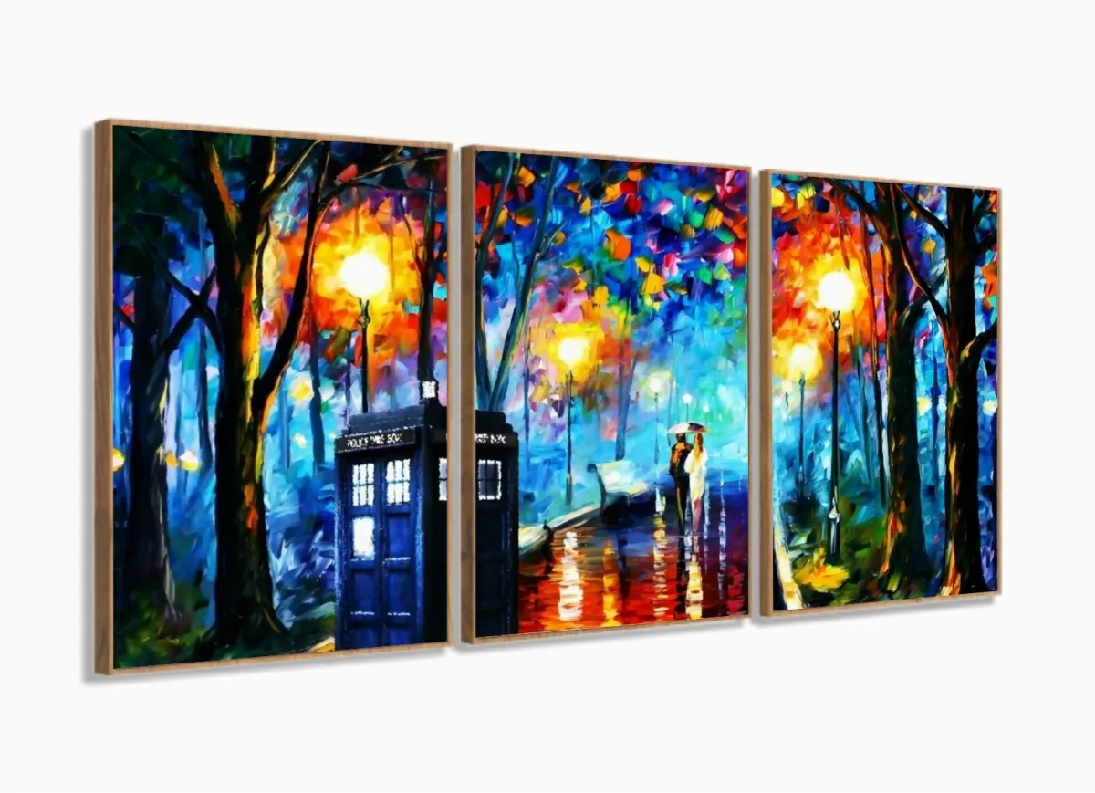 Quadro Decorativo  Sala Escritório Moderno Espaço Amor 120x60 com moldura filete Imagem