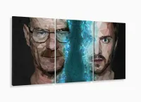 Quadro Decorativo Breaking Bad 3 pç 120x60 com moldura filete - Foto 5