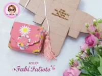 G1.389  Gabarito de Moldes em MDF   Bolsinha Pequena By Odette 