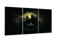 Quadro Decorativo CS GO 120x60  em tecido com moldura filete - Foto 5