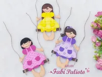 G1.391  Gabarito de Moldes em MDF  Doce Balanço 17cm - Foto 3