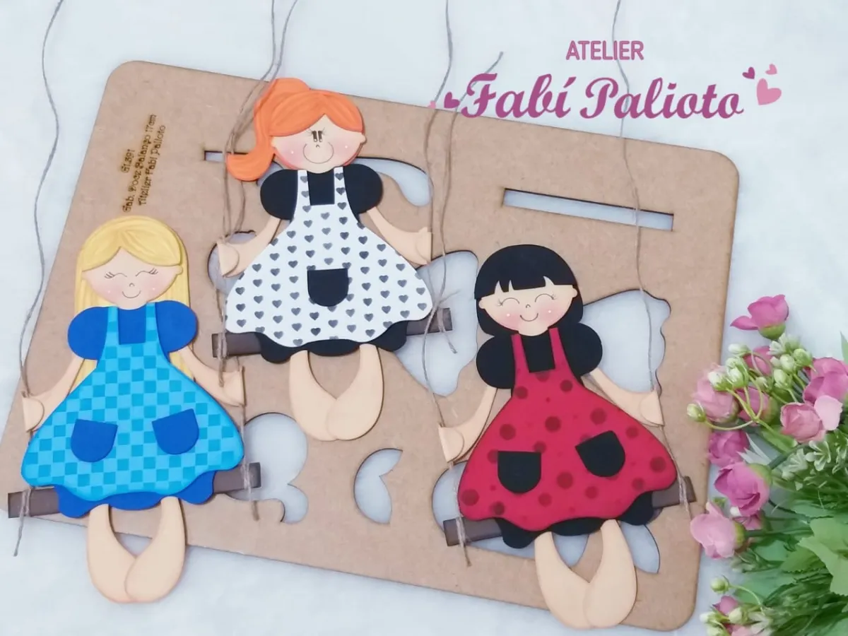 G1.392  Gabarito de Moldes em MDF  Doce Balanço 24cm