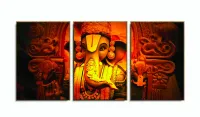 Quadro Decorativo Lord Ghanesha 120x60 3 pçs sala quarto com moldura filete - Foto 6
