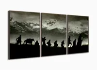 Quadro Decorativo Lord Of The Rings 3 peças 120x60 com moldura filete - Foto 2